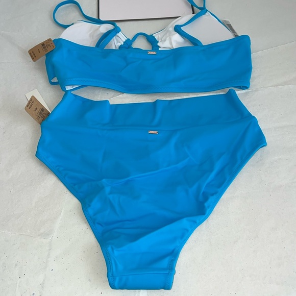 (M) 2pcs Swim Victoria’s Secret PINK Bikini Top High Waist Bottom Set - Picture 12 of 16